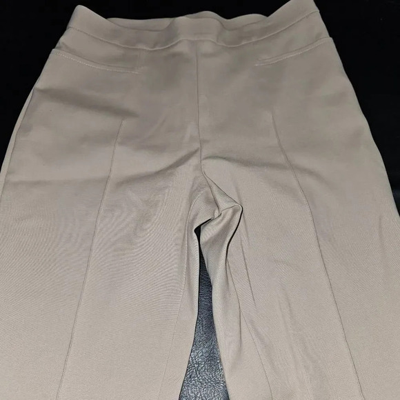 Akris Punto Womens Tan Pleated Straight Leg Pants 4 - Picture 3 of 5